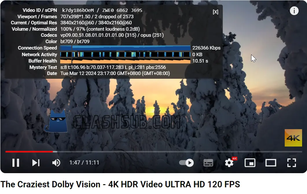 Fastlink 机场 YouTube 4K 播放测试 Fastlink 机场 YouTube 4K 播放测试