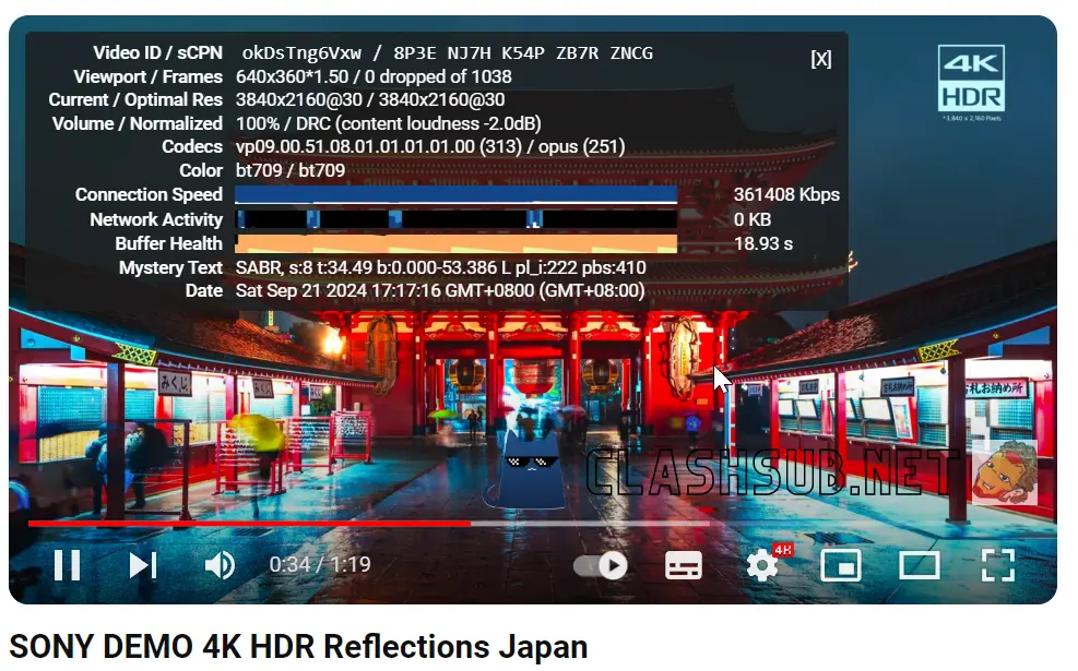 小旋风机场 YouTube 4K 播放测试 ClashSub 小旋风机场 YouTube 4K 播放测试 ClashSub