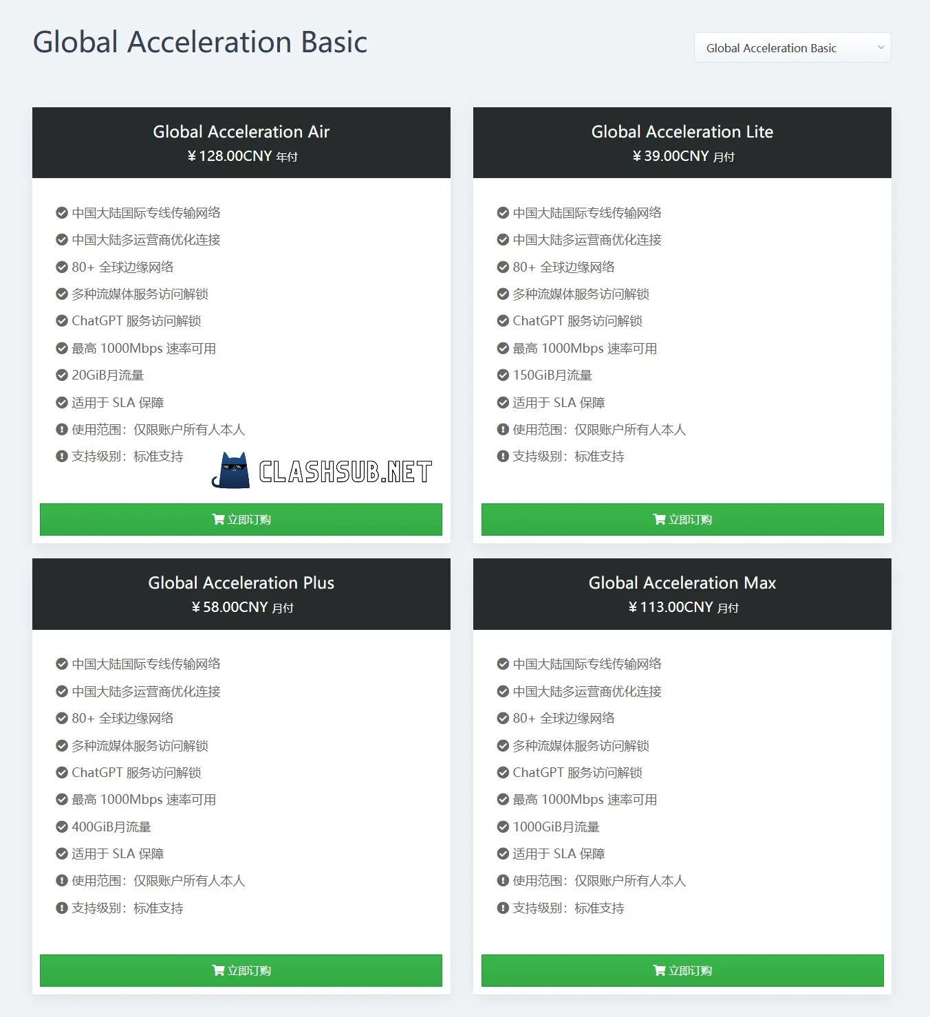 花云机场订阅价格 Flower Cloud Prices