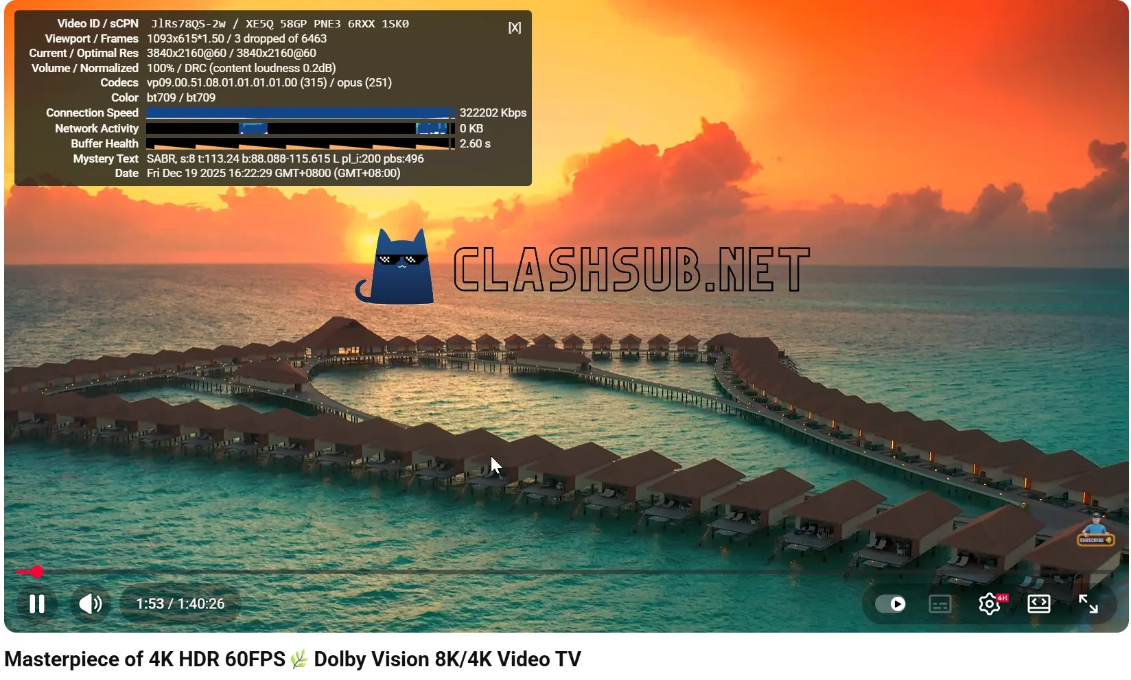 西部数据机场 YouTube 4K 播放测试